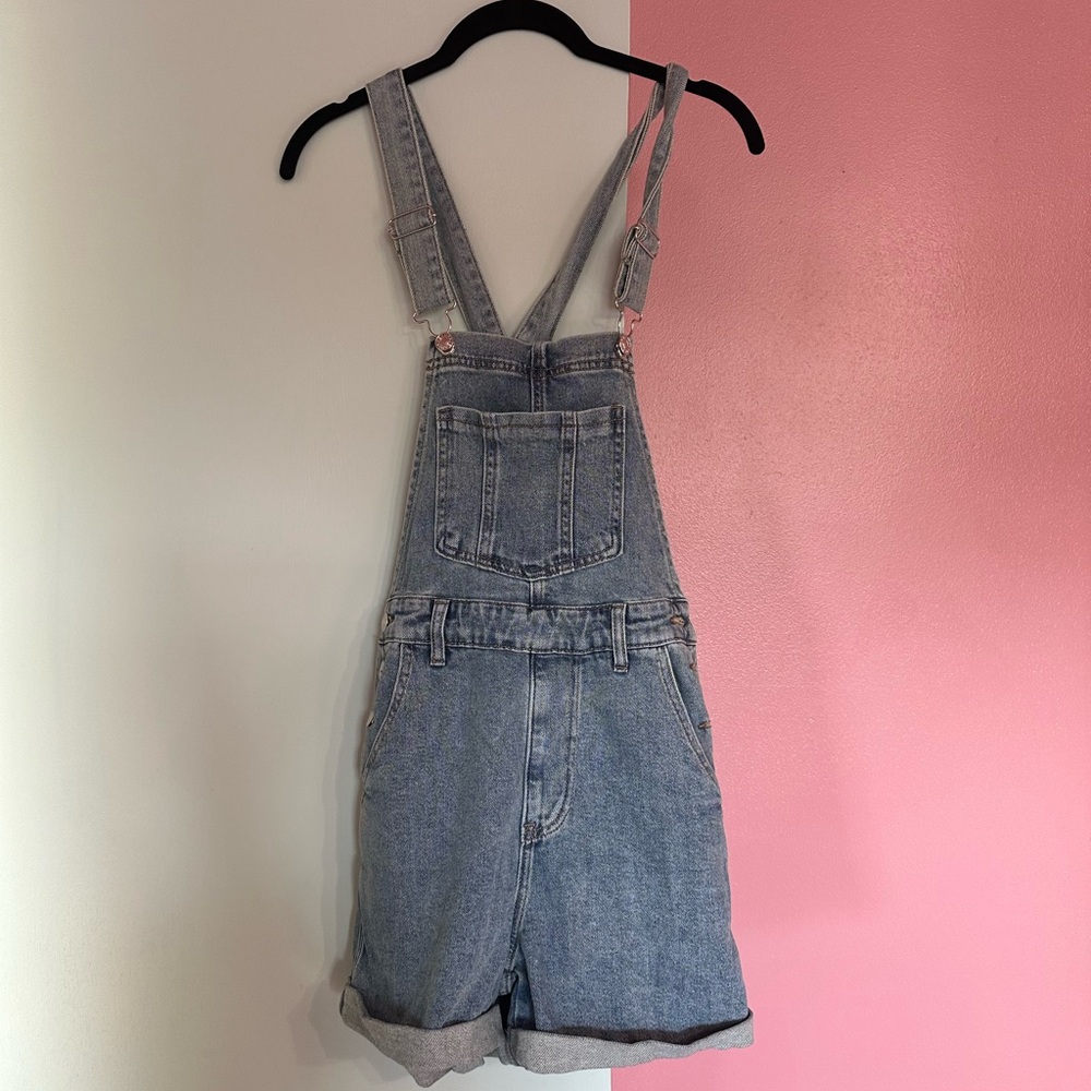 Pink Lily - Blue Denim Overalls